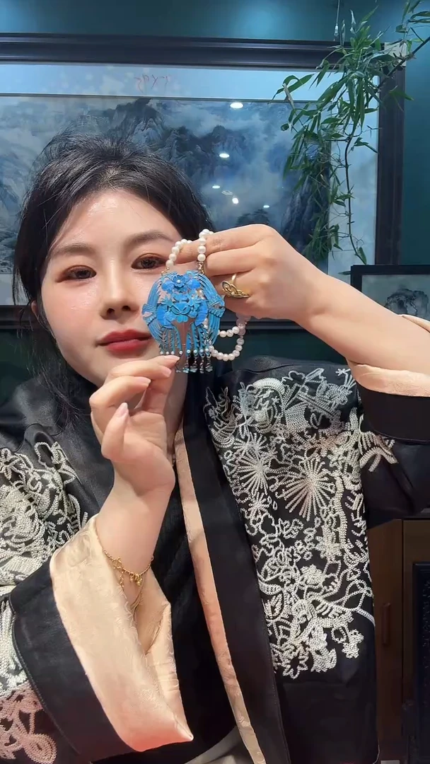 大理石铁合金沉*婳非遗手工首饰