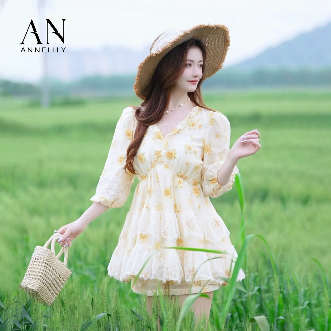 ANNELILY安一凡【芊羽-凡】新款时尚百搭休闲气质短裤套装AT2504060