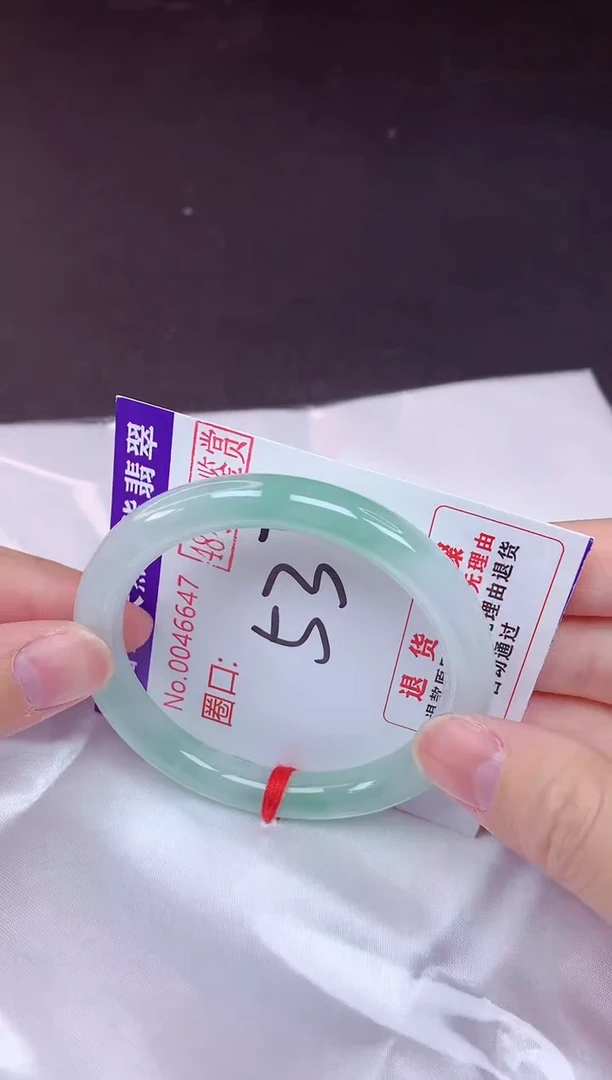 未镶嵌手镯翡翠53（48小时鉴赏期 ）