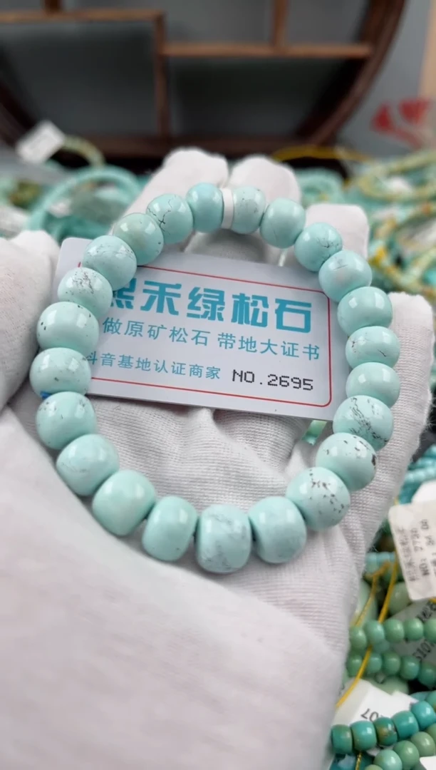未镶嵌绿松石松石2695