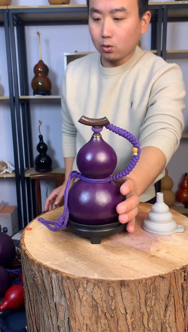 天然大漆酒葫芦 可装热水