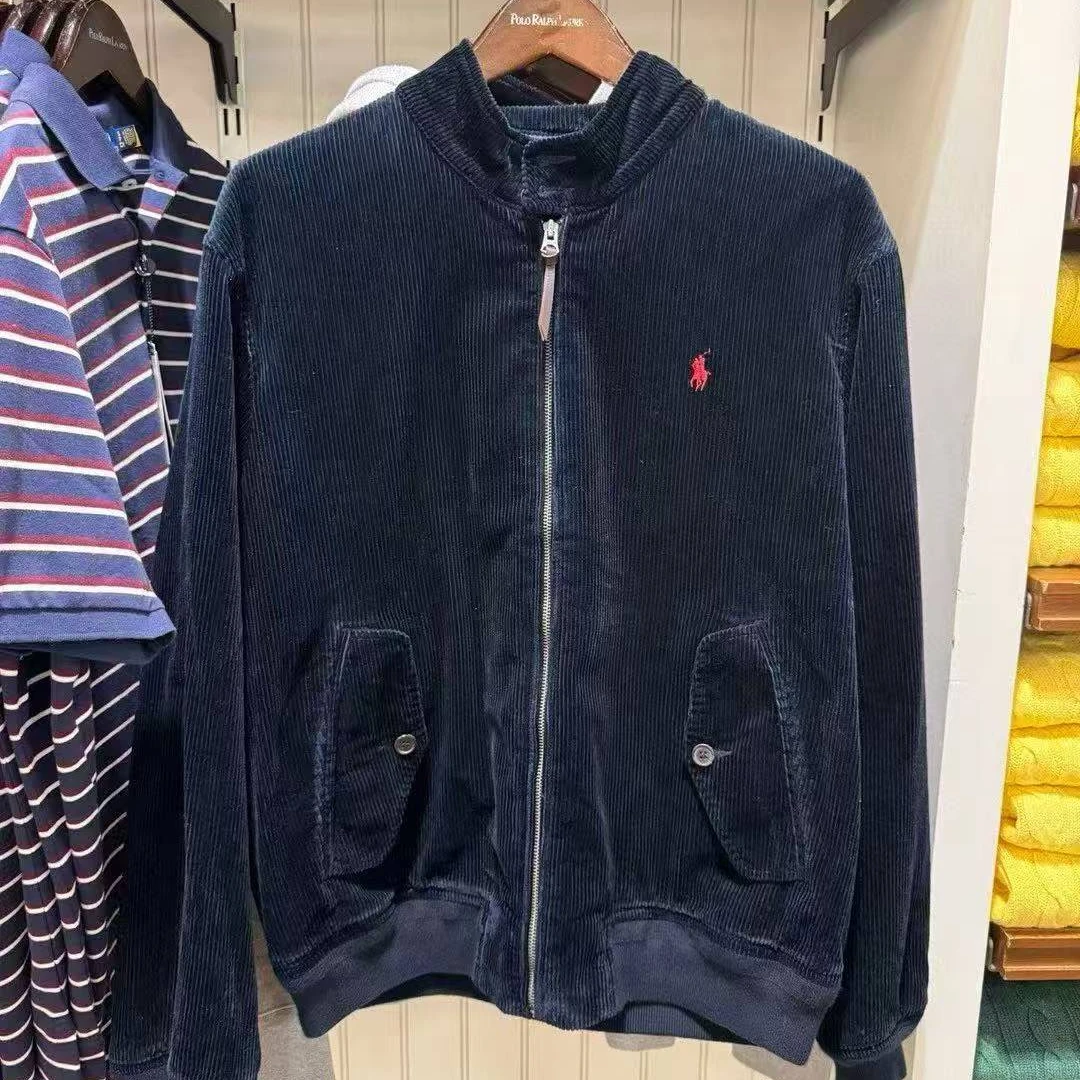 Ralph Lauren拉夫劳伦 男士【成人】 灯芯绒 拉链夹克长袖防风外套