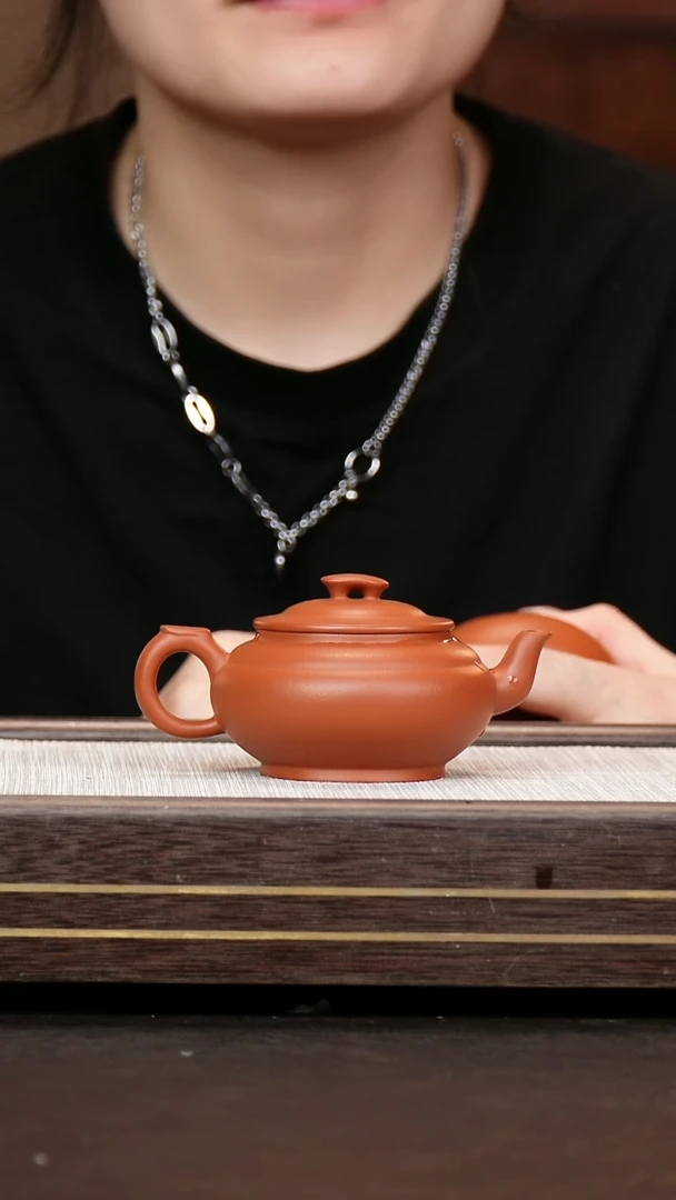 茶壶紫砂上新桥  全手工 朱泥