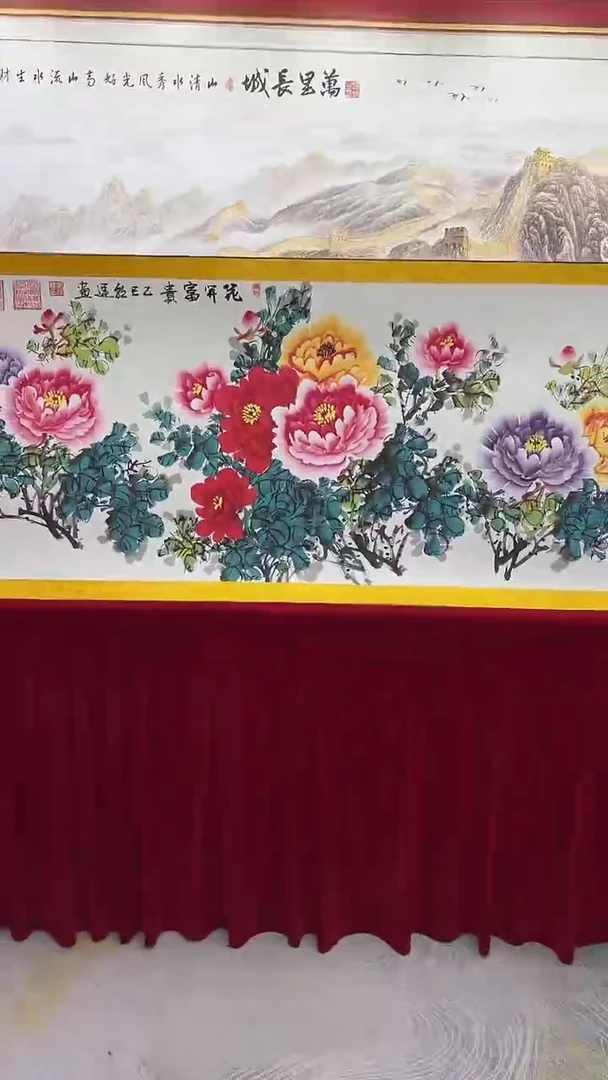 国画李朝运-花开富贵