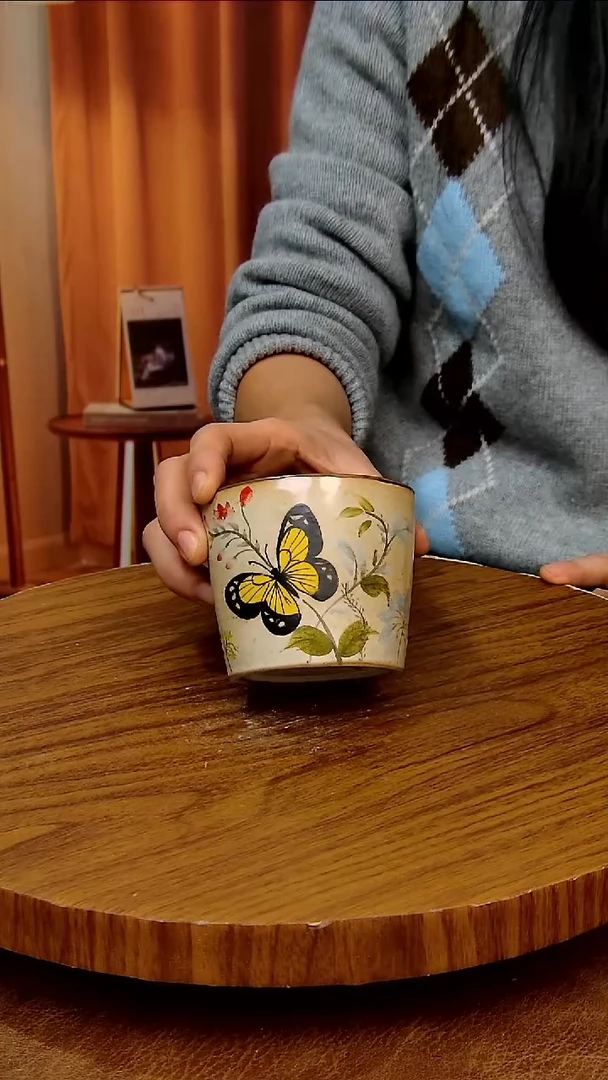 杯子陶景德镇手工手绘釉下彩陶瓷