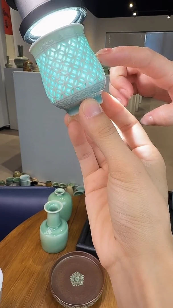 青瓷手工茶器不带礼盒包邮