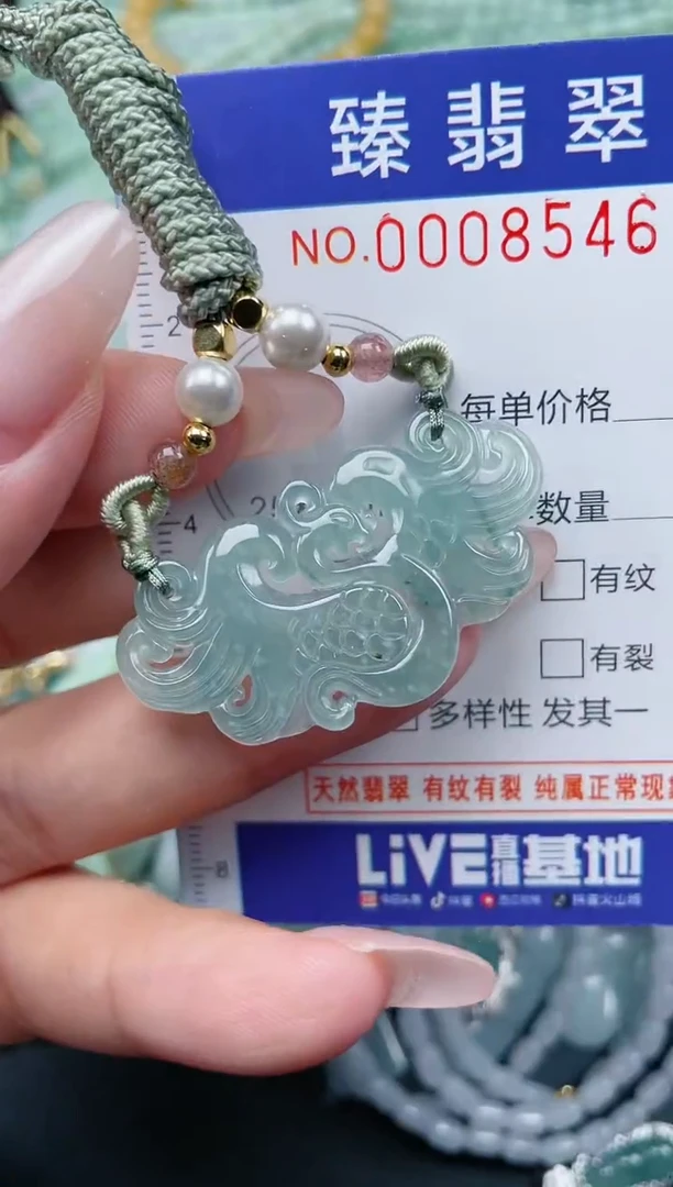 翡翠未镶嵌颈饰.0008546