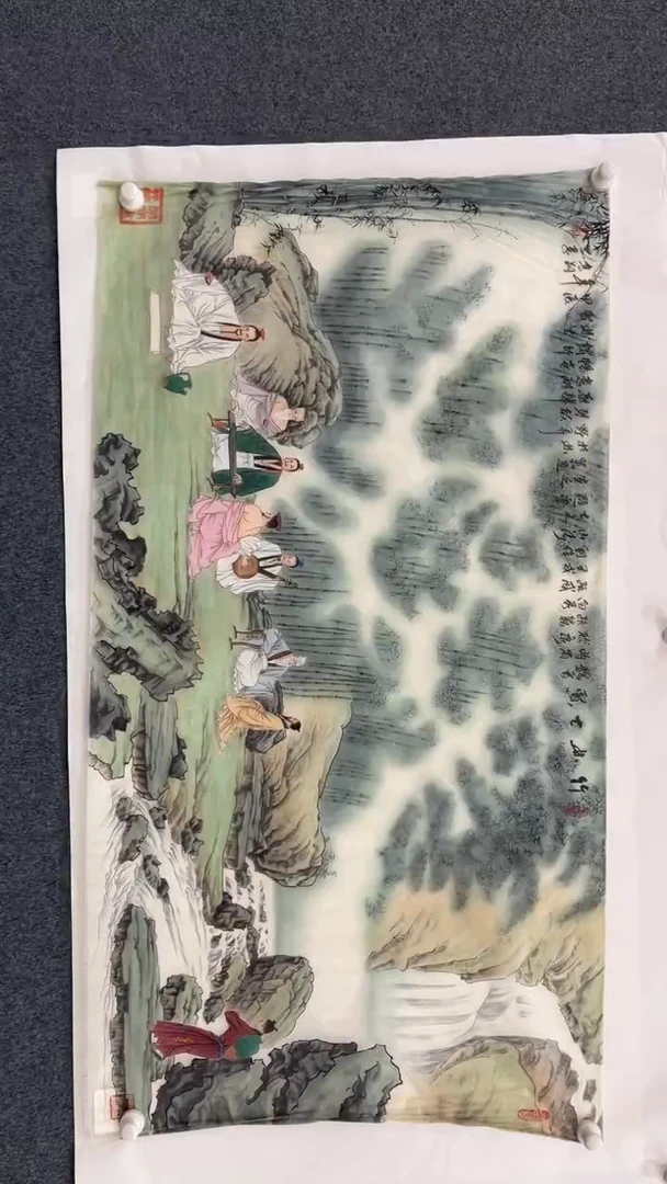 国画11.2-XX-冯高翔-红袍原作丝绢-4