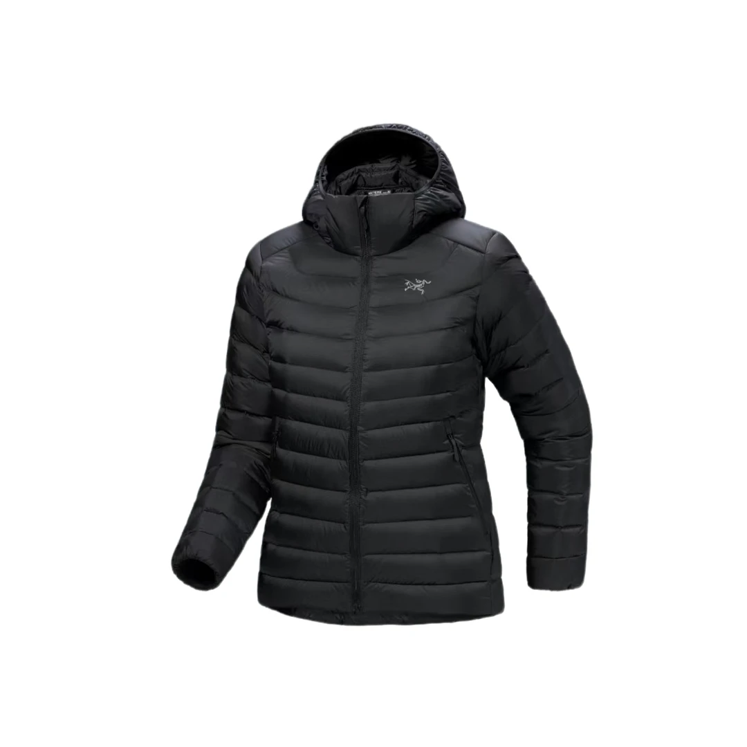 ARC'TERYX/始祖鸟Cerium hoody 850蓬鹅Logo连帽排骨羽绒服 女款