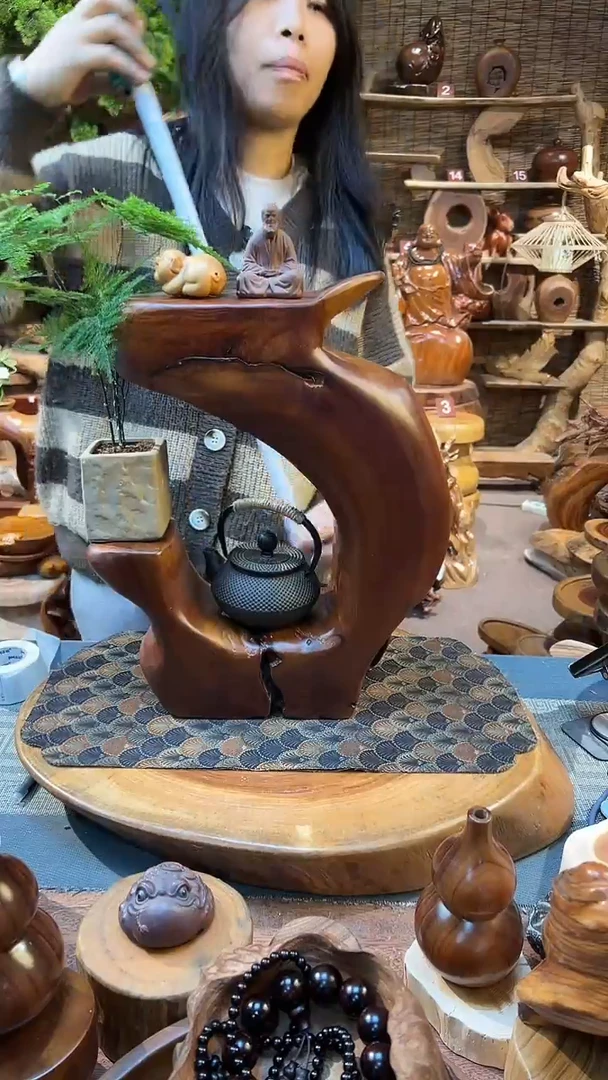 木香樟木-自然风化摆件 32*10/38.5