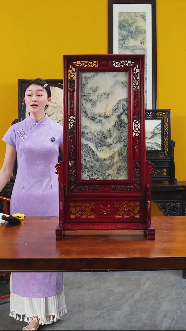石材天然大理石画摆件