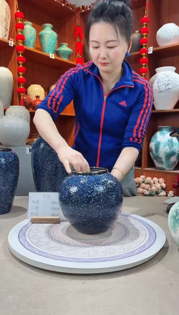 【闪购商品】瓶陶瓷花瓶 无花 紫水晶小号