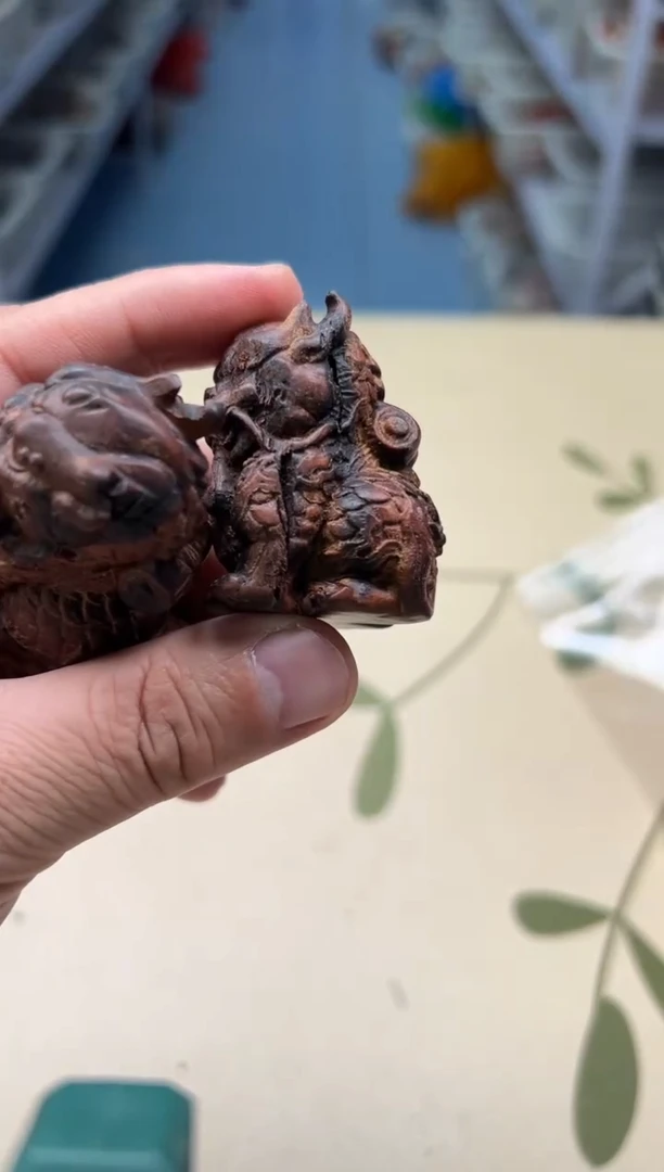 枣木雷击雕刻把件809