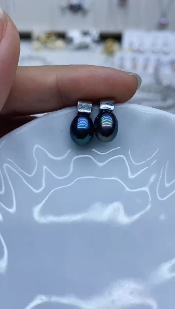 未镶嵌耳饰淡水珍珠耳钉多样性发其一