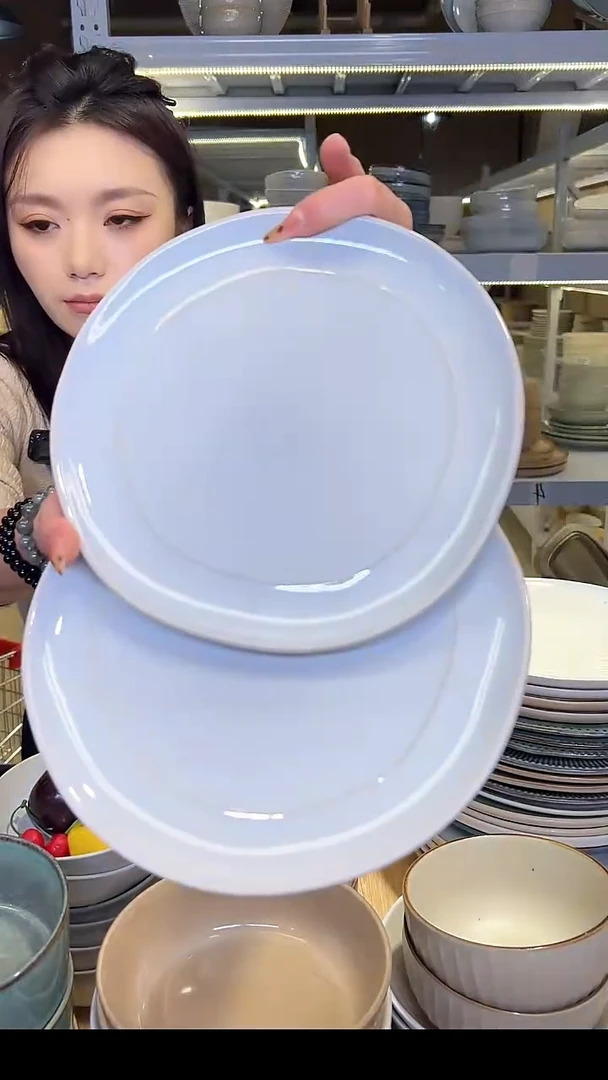 瓷202外贸尾货高温釉下彩陶瓷餐具默认微瑕