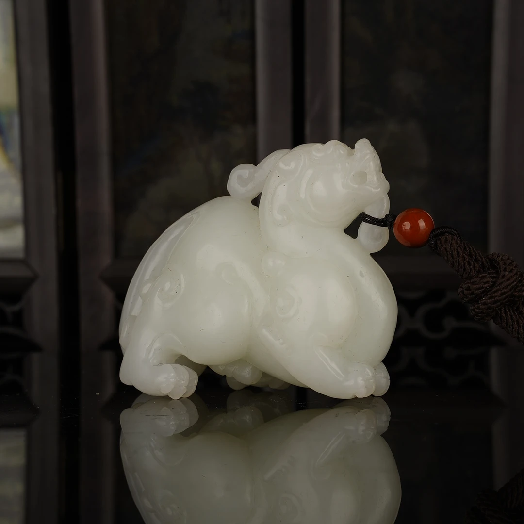 XR10421二十世纪和田玉貔貅摆件