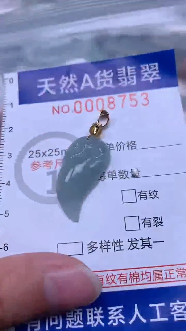 翡翠未镶嵌吊坠(不含链)1