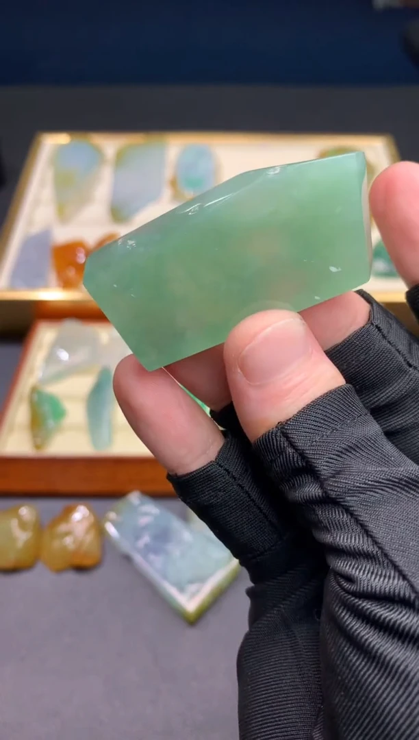 定制翡翠未镶嵌天然翡翠裸石 （含工费）