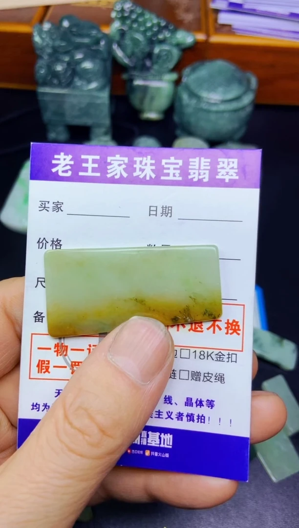 翡翠未镶嵌颈饰料子