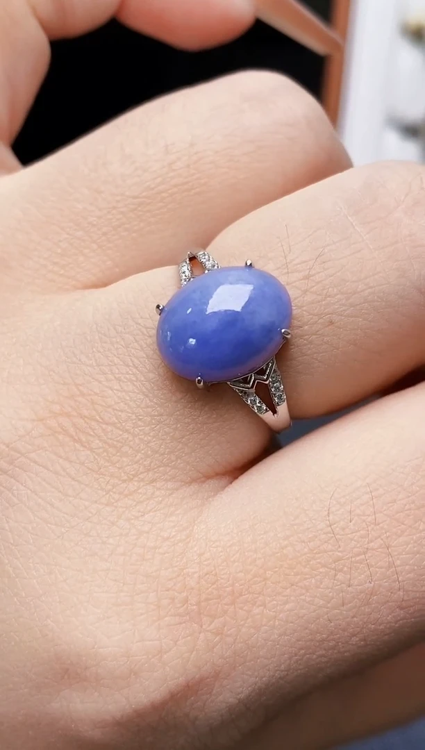 银S925镶嵌戒指翡翠财**转1212