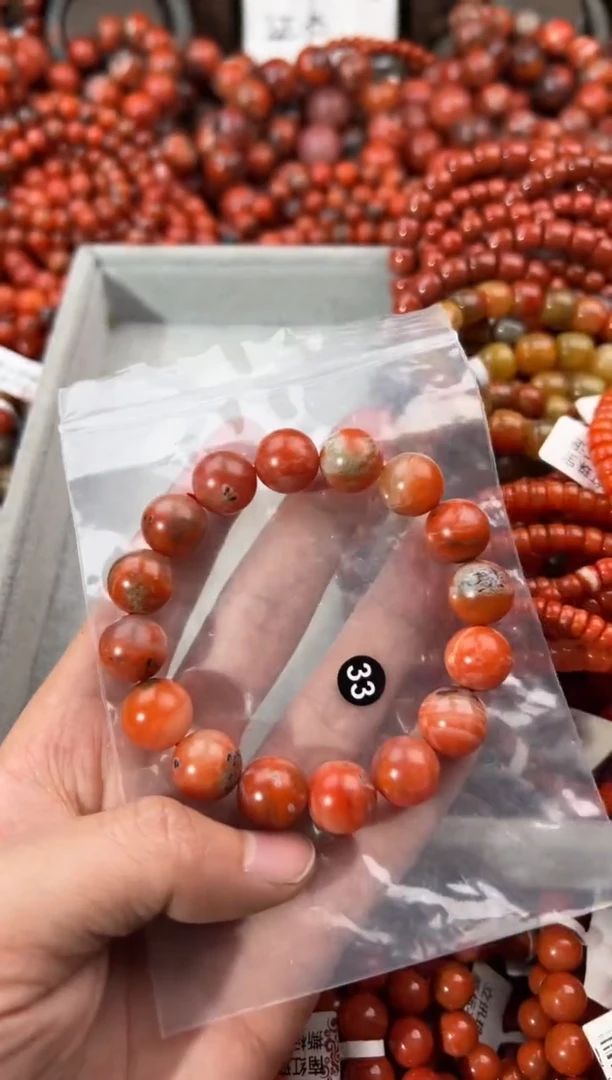 未镶嵌手串南红玛瑙13+