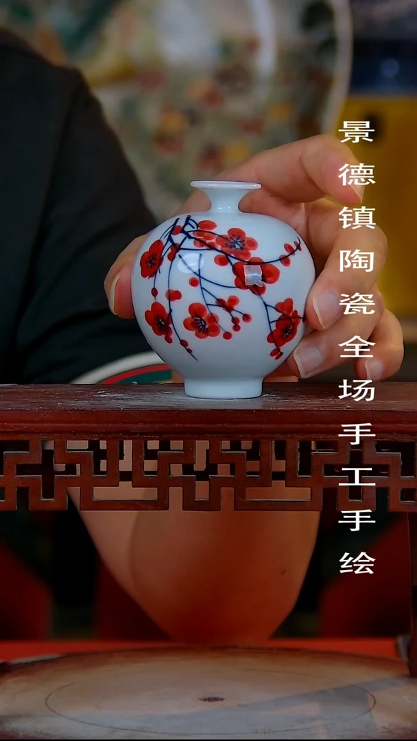 摆件手景德镇陶瓷 全场手工绘