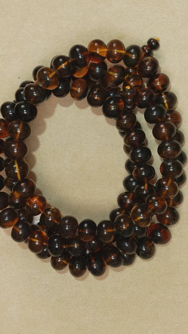 琥珀颈饰未镶嵌抚顺5-7