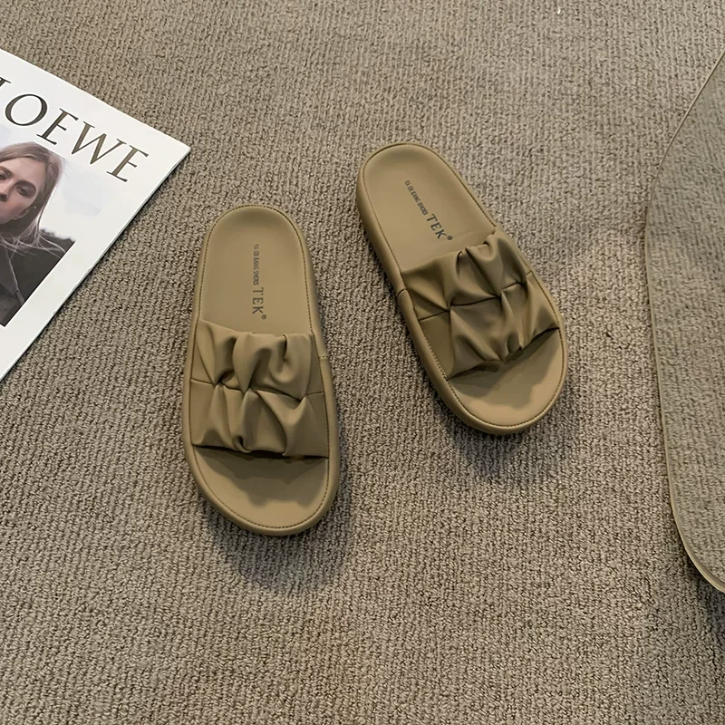 夏款法式拖鞋女新款配裙子仙女风透气拖鞋1310