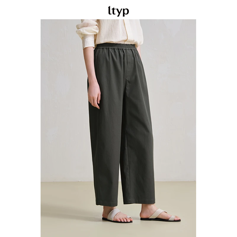 ltyp 5.1 日本进口亚麻棉萝卜裤 文艺慵懒休闲裤E104252131