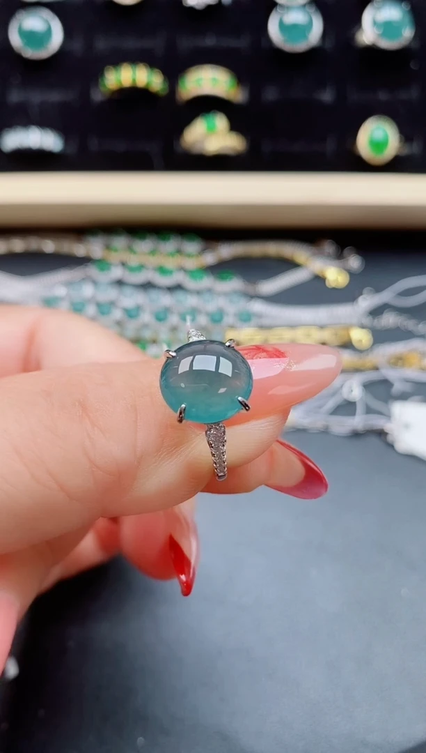 【闪购商品】翡翠戒指银S925镶嵌5085050