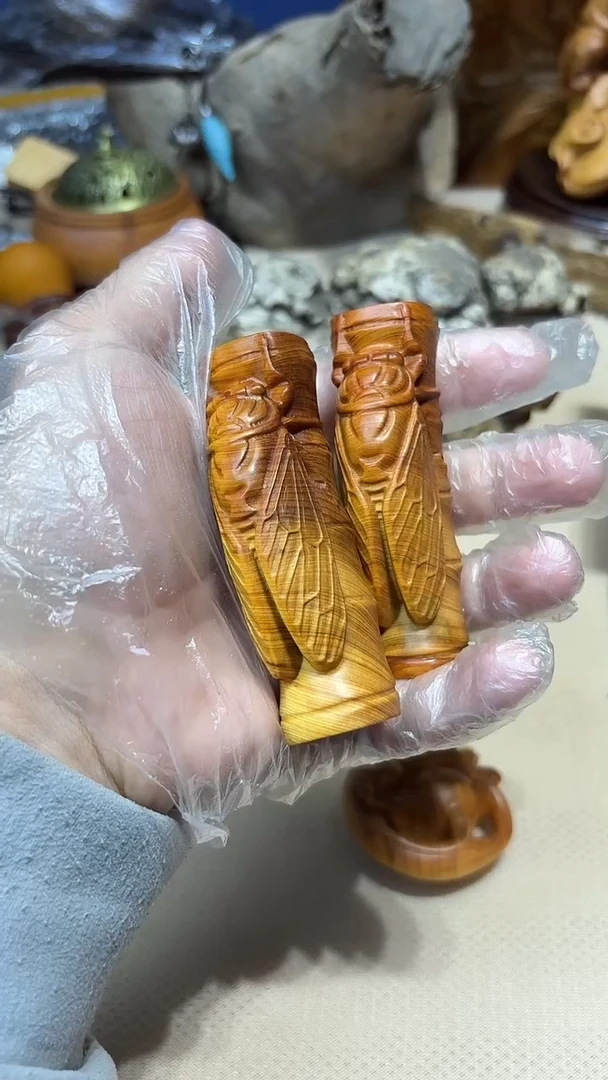 柏木（崖柏）南太行崖柏一鸣惊人手把件黑油