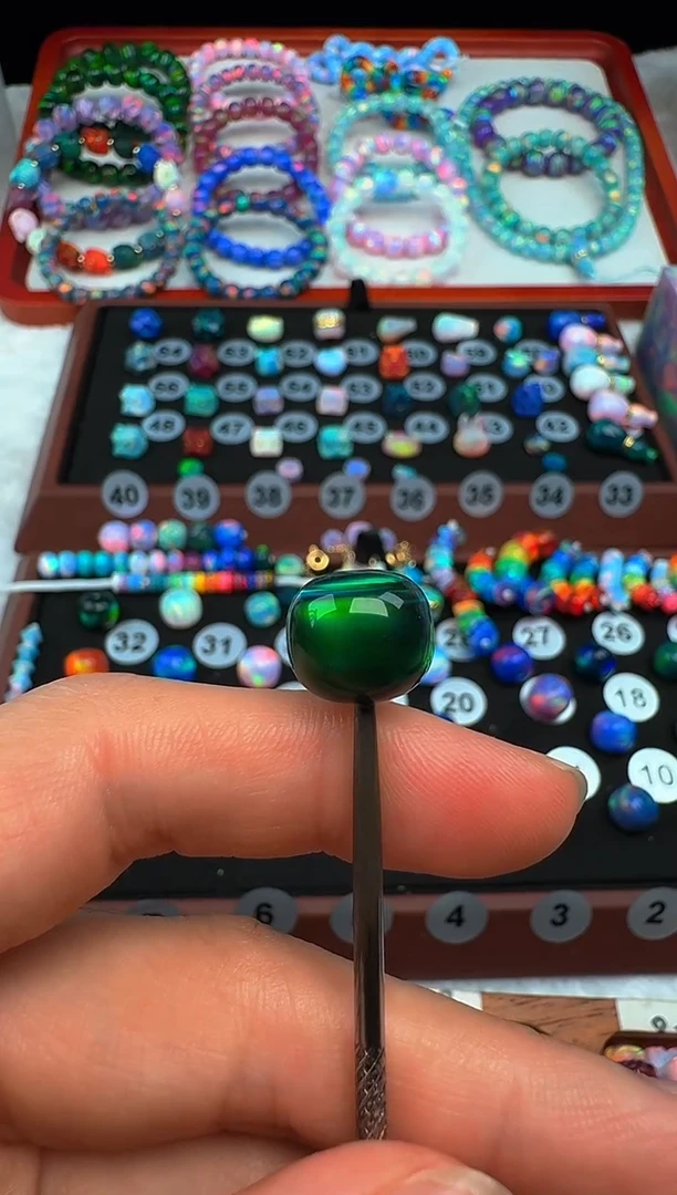 树脂制品人造欧泊卡12绿野仙踪老型珠单颗