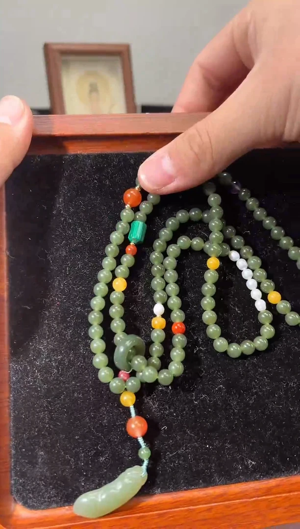 未镶嵌和田玉挂件毛衣链