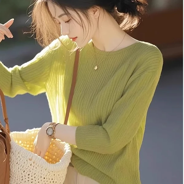 2025夏季新款女薄款绿色防晒针织衫洋气减龄绝美今年流行爆款上衣