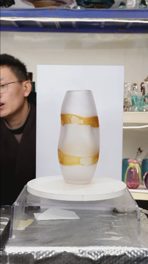 【闪购商品】琉璃【幻彩】高29精品琉璃正常手工痕迹