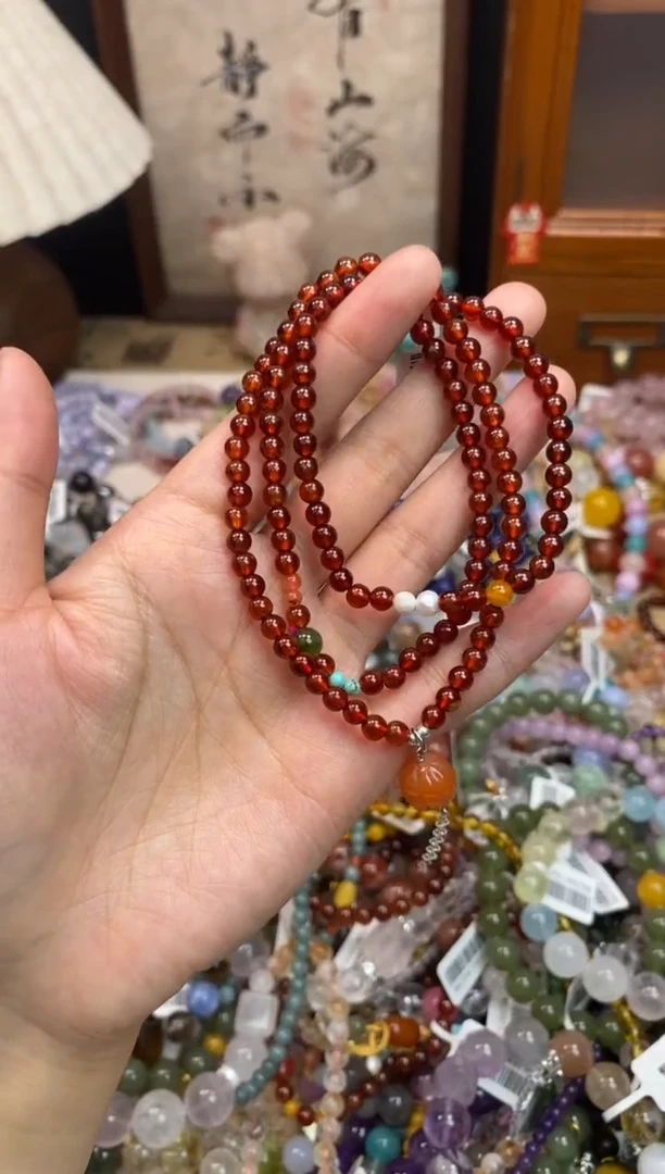 未镶嵌手链石榴石477