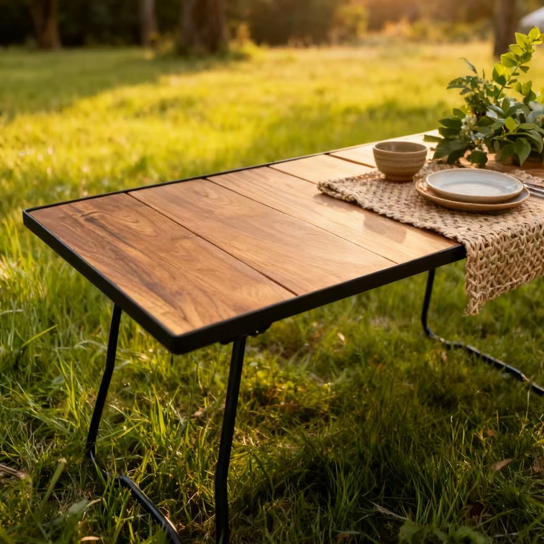 【探路家】桃木折叠桌 展开尺寸76*34*40