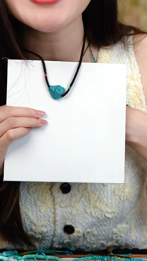 绿松石未镶嵌项链随型项链