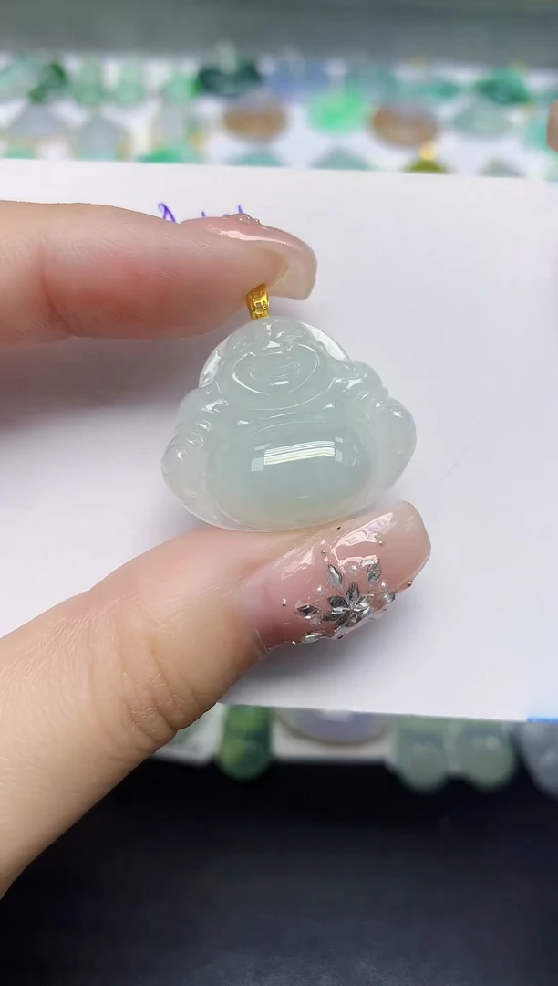 颈饰未镶嵌翡翠天然缅甸翡翠A货翡翠百元以上9元证书费自理