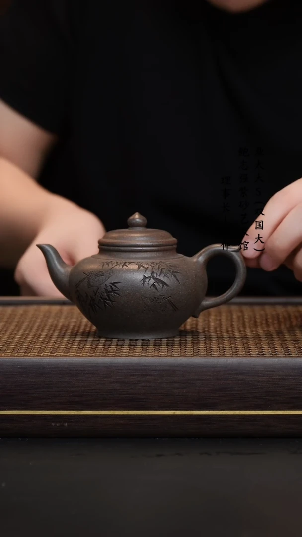 【闪购商品】紫砂茶壶龙砂天青笑樱