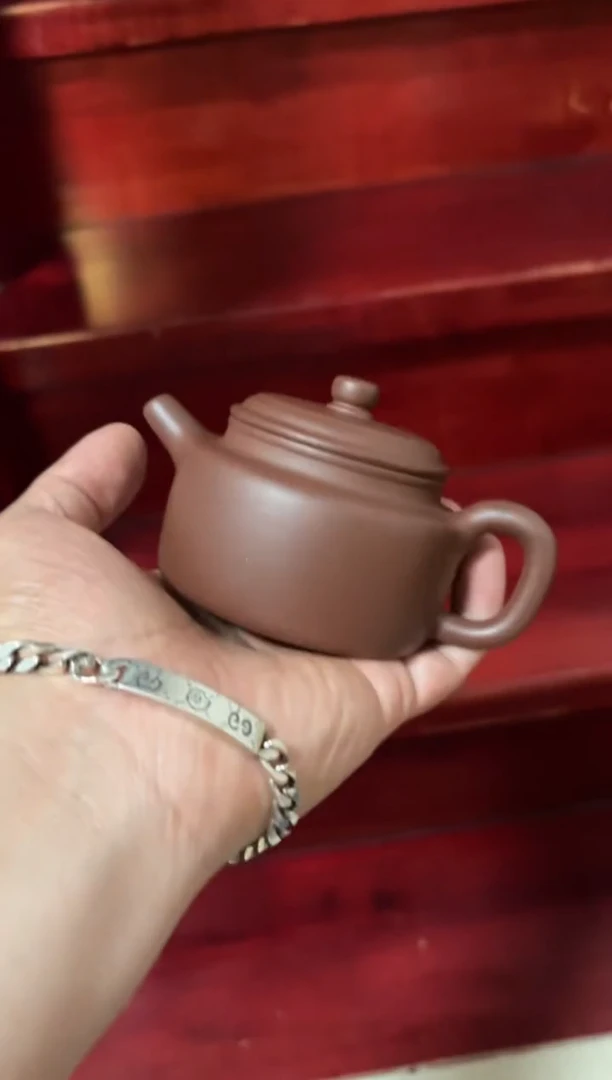 茶壶紫砂福利老紫泥德钟160毫升