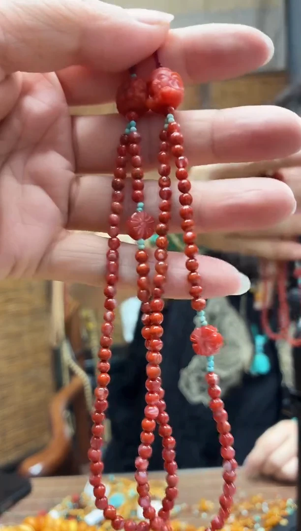 颈饰未镶嵌南红玛瑙多样性发一件设计款万能手机链包链