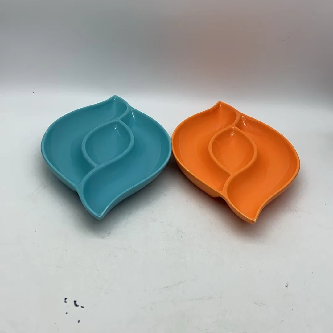 5870 异型分餐盘（口径30，高3）陶瓷餐具B12