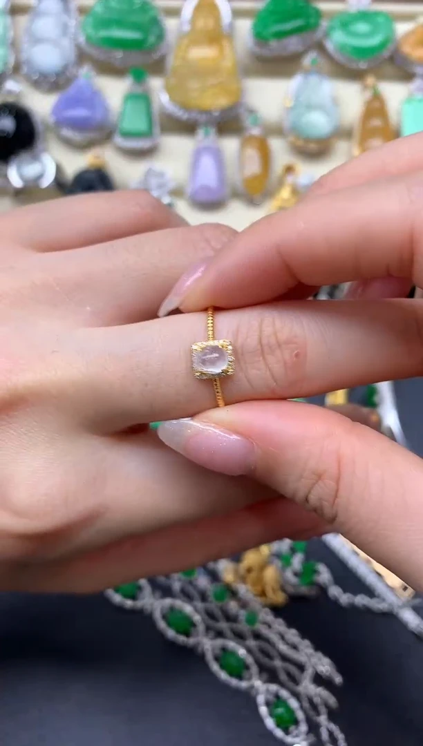 【闪购商品】翡翠戒指18K金镶嵌212-中国好珍宝