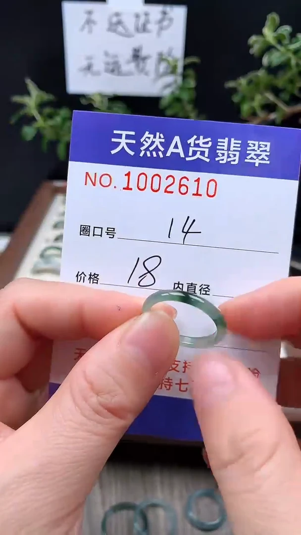 未镶嵌戒指翡翠14#