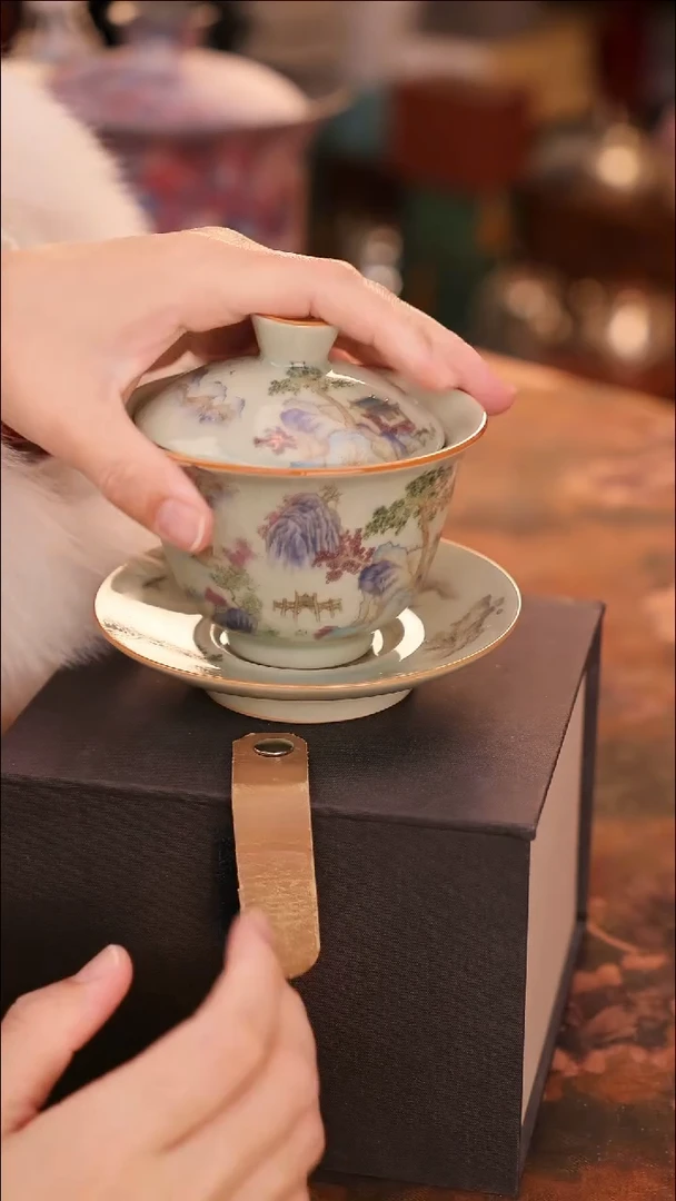 【闪购商品】陶瓷茶具（无礼盒无茶盘）@@A9442