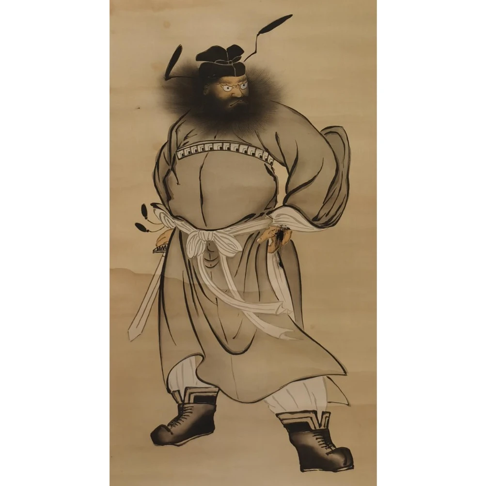 【辽拍】 V250709-2-165《钟馗》（4平尺）绢本立轴 yy1221t