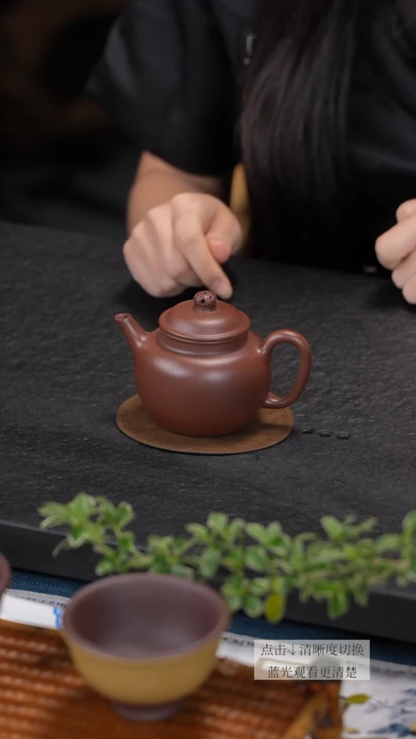 茶壶紫砂老紫泥嵇元壶嵇芳老师手作