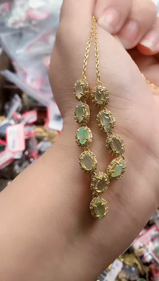 银S925镶嵌戒指翡翠天然A货缅甸翡翠