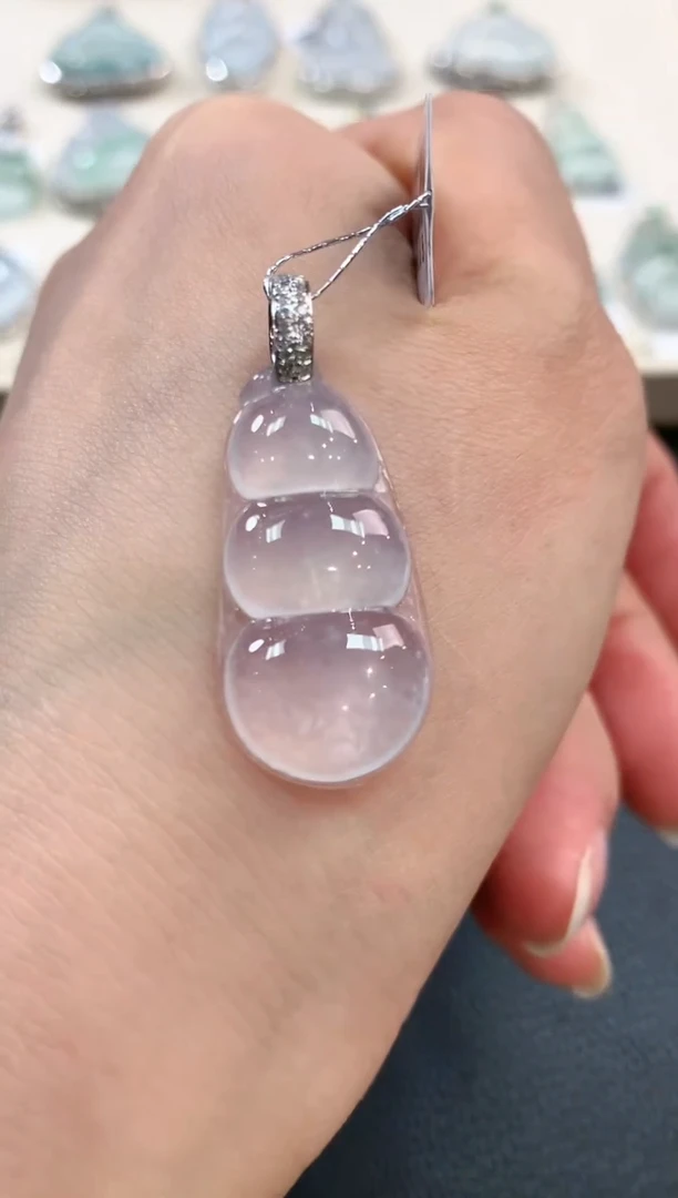 【闪购商品】翡翠吊坠(不含链)18K金镶嵌n34